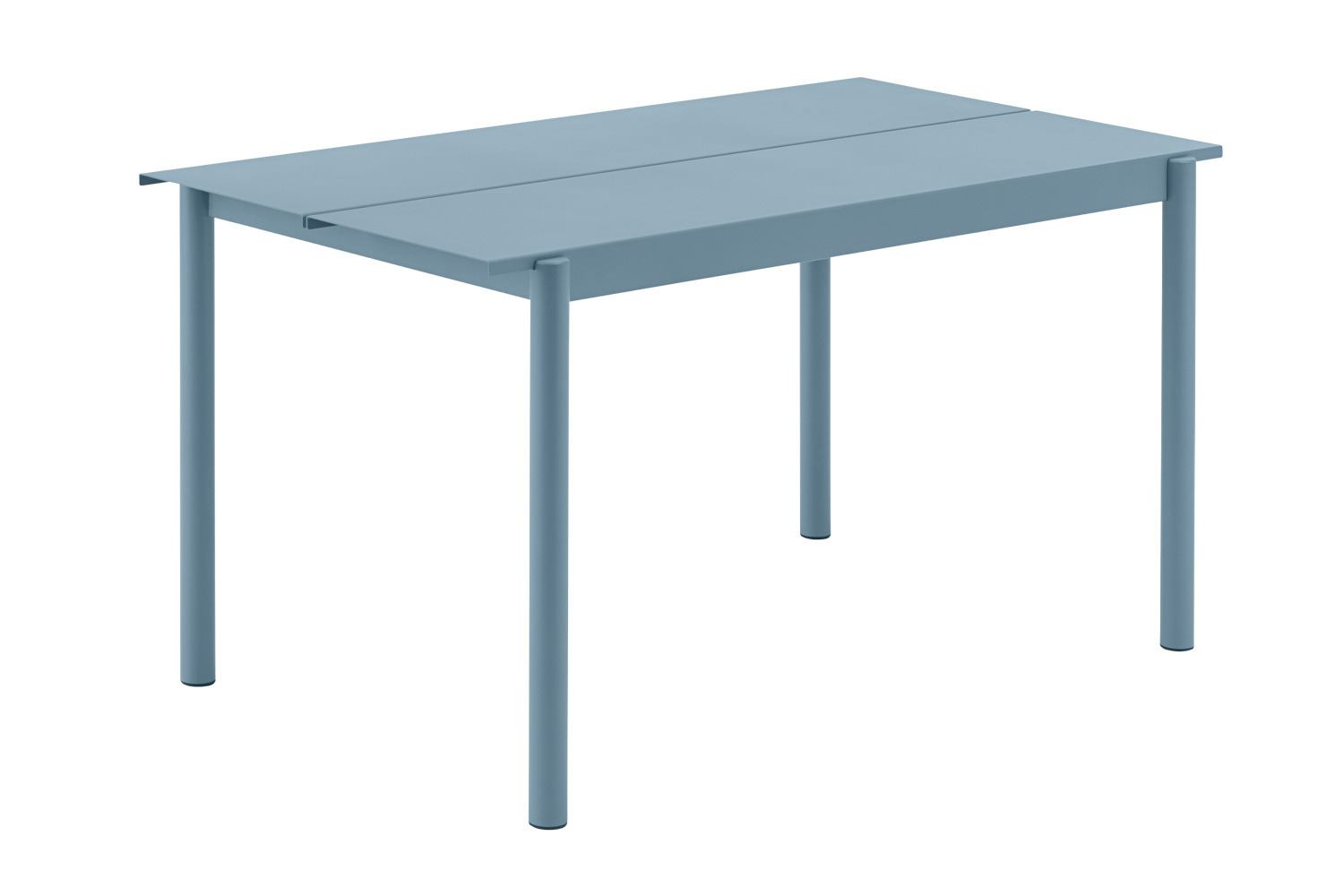 ムート リニアスチールテーブル 横幅：140cm ペールブルー