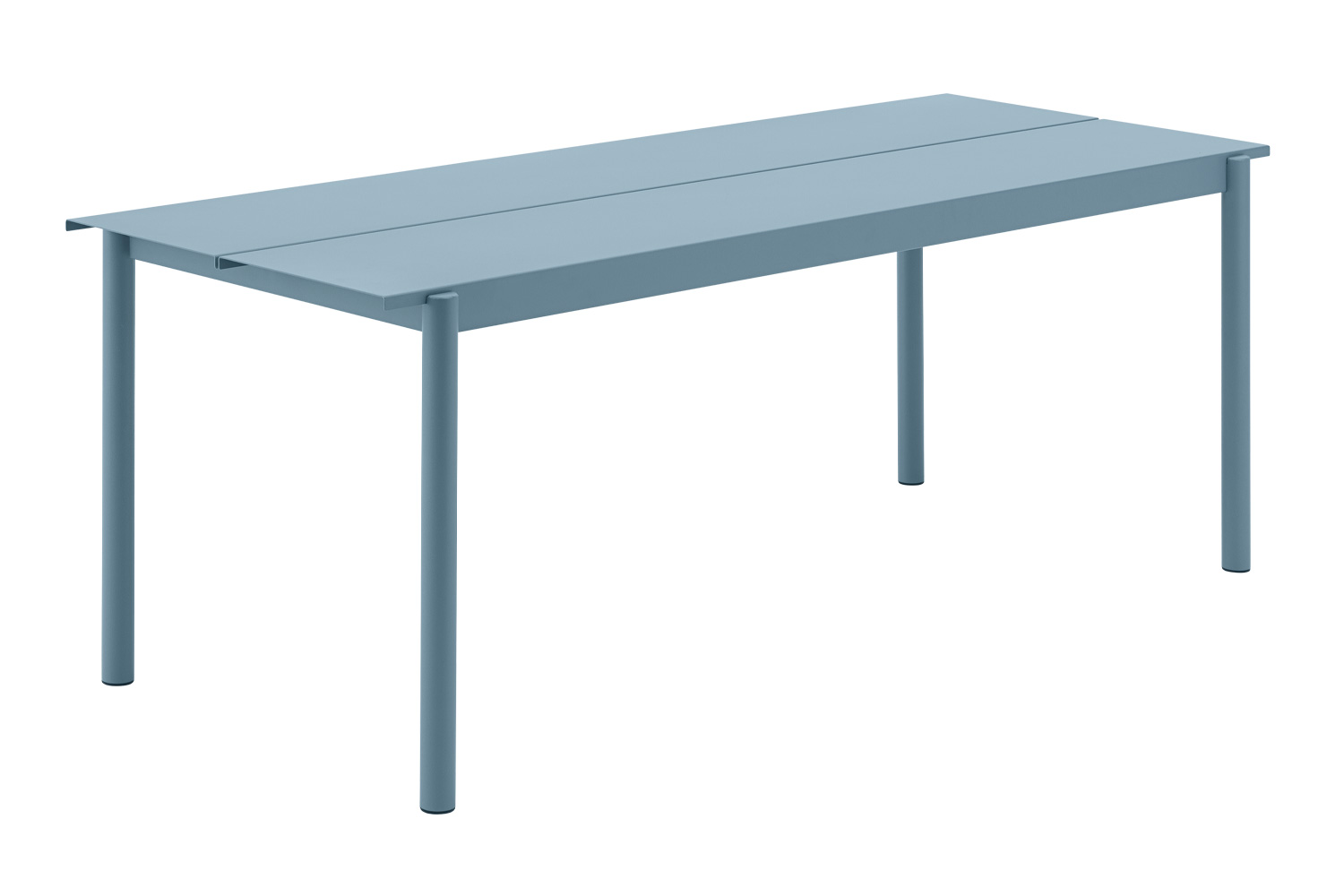 ムート リニアスチールテーブル 横幅：200cm  ペールブルー