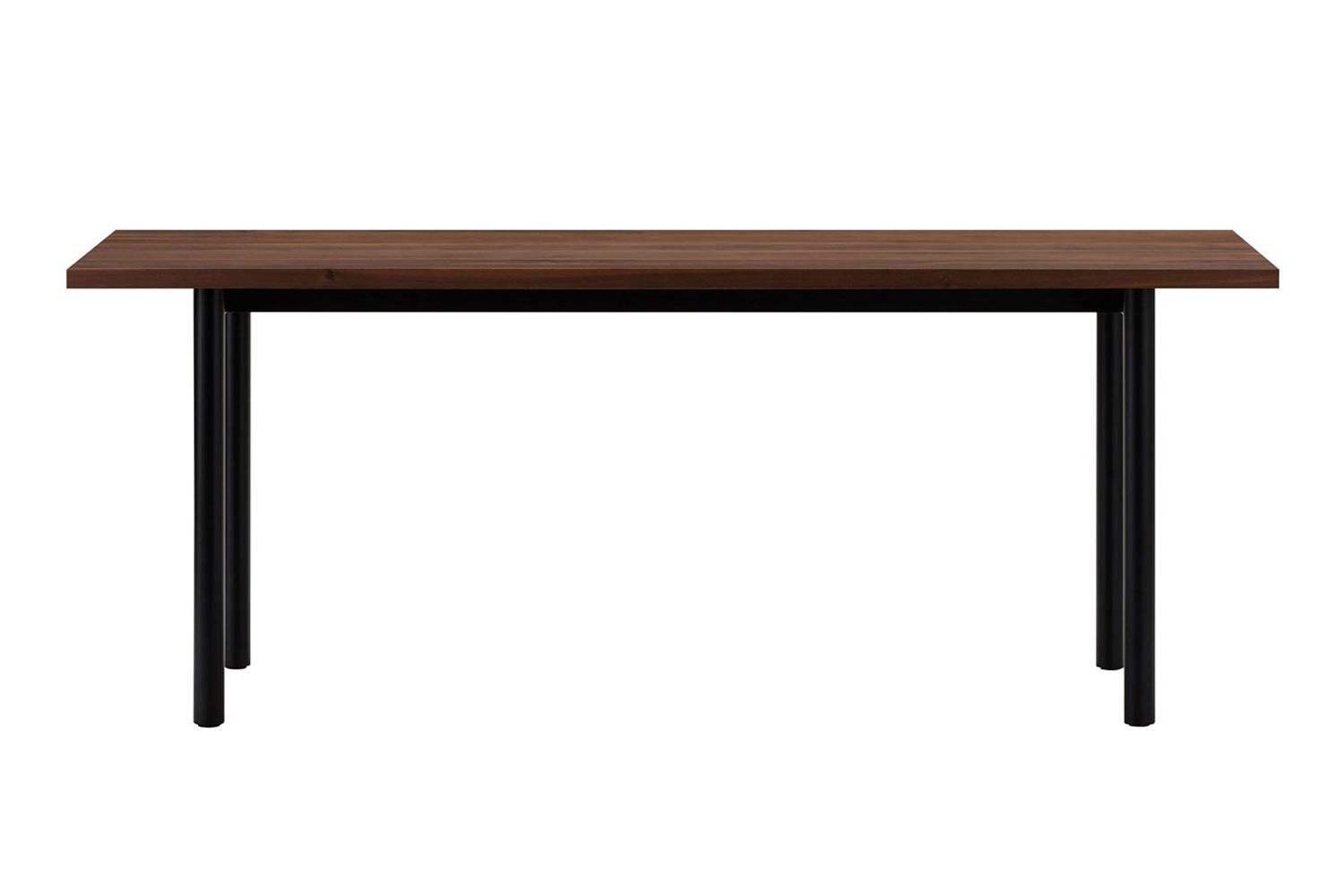 マルニ木工 マルタ ダイニングテーブル スチールレッグ 180 / 200 / 220 / 240 / 320 横幅：180cm ウォルナット（ライトブラウン）
