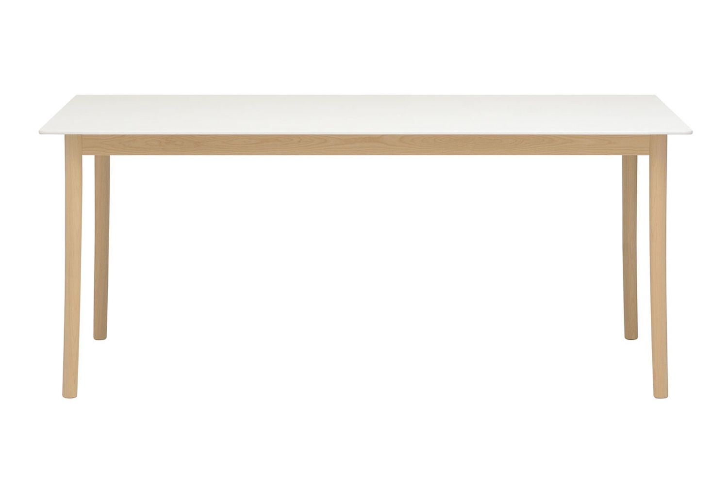 マルニ木工 ライトウッド ダイニングテーブル コーリアン 130 / 160 / 180 / 200 横幅：180cm メープル (ナチュラルクリア)