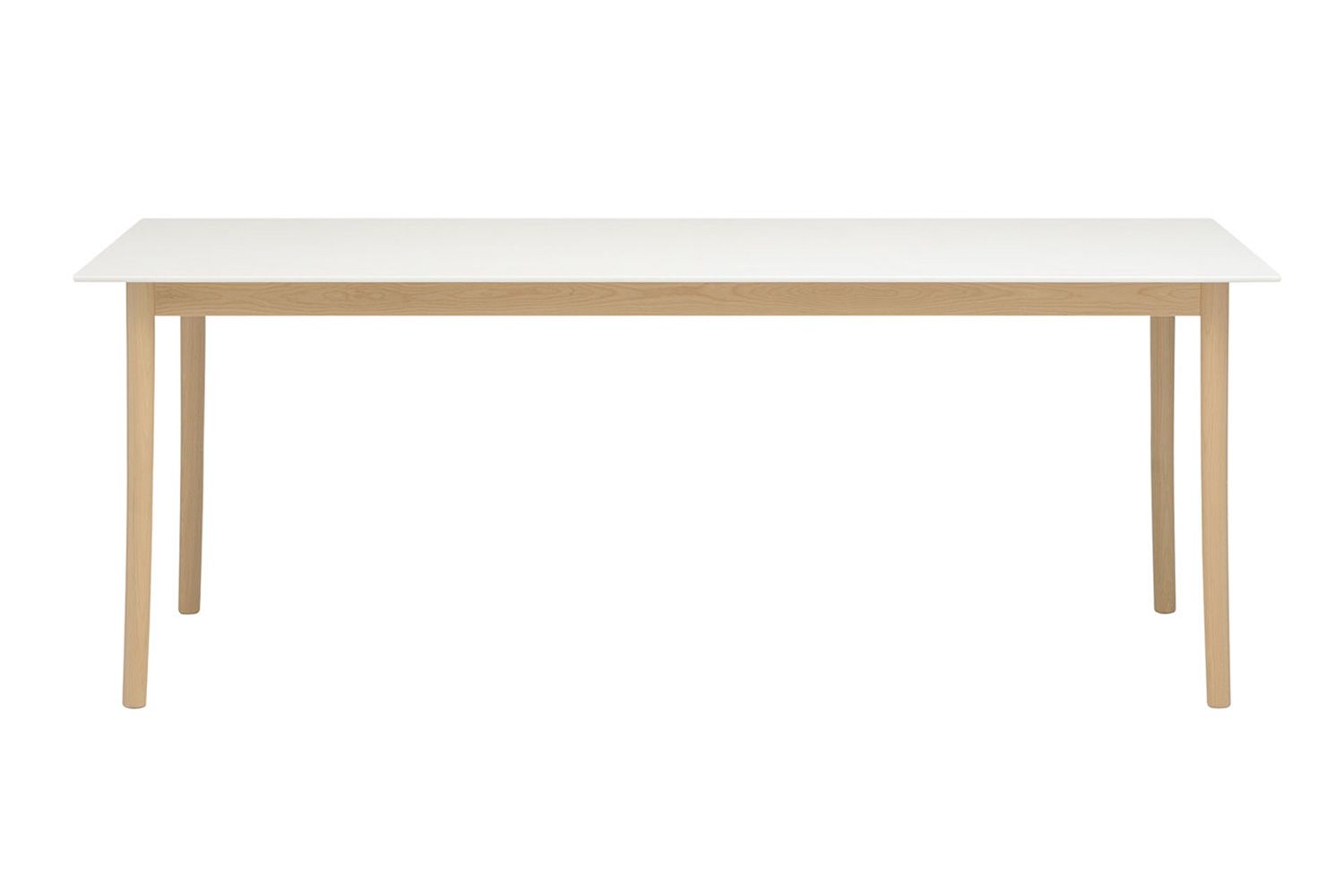 マルニ木工 ライトウッド ダイニングテーブル コーリアン 130 / 160 / 180 / 200 横幅：200cm メープル (ナチュラルクリア)