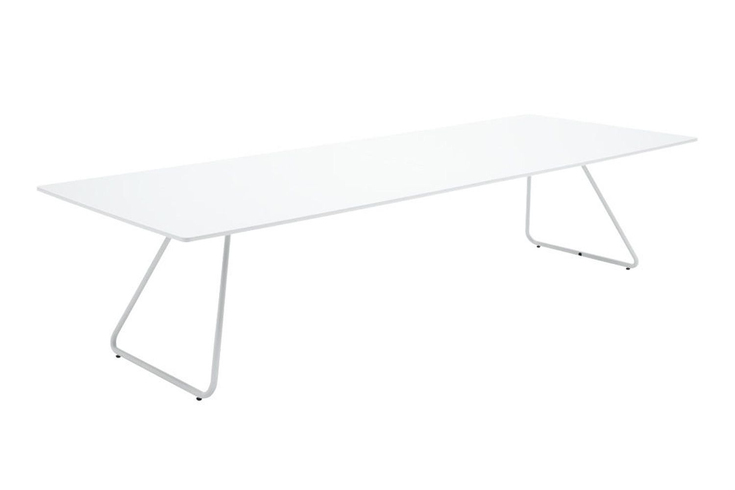 アイプラス 006: ミーティングテーブル 320cm 天板：ホワイト / フレーム：ホワイト
