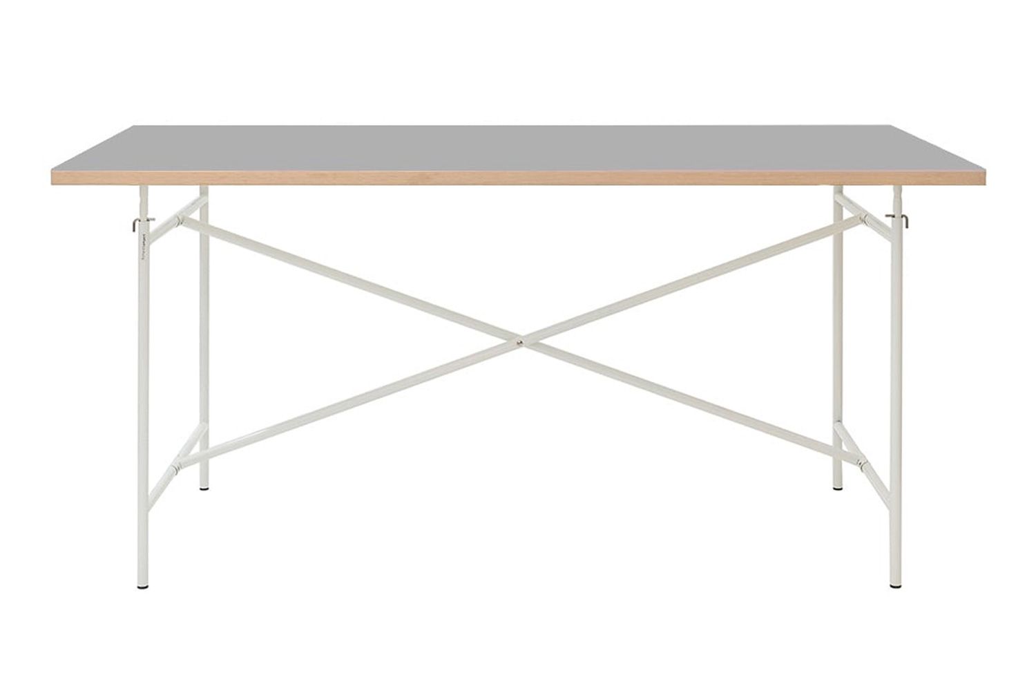 リチャード ランパート アイアーマン テーブル 2 リノリウム ぺブルグレー 天板：ぺブルグレー / フレーム：ホワイト