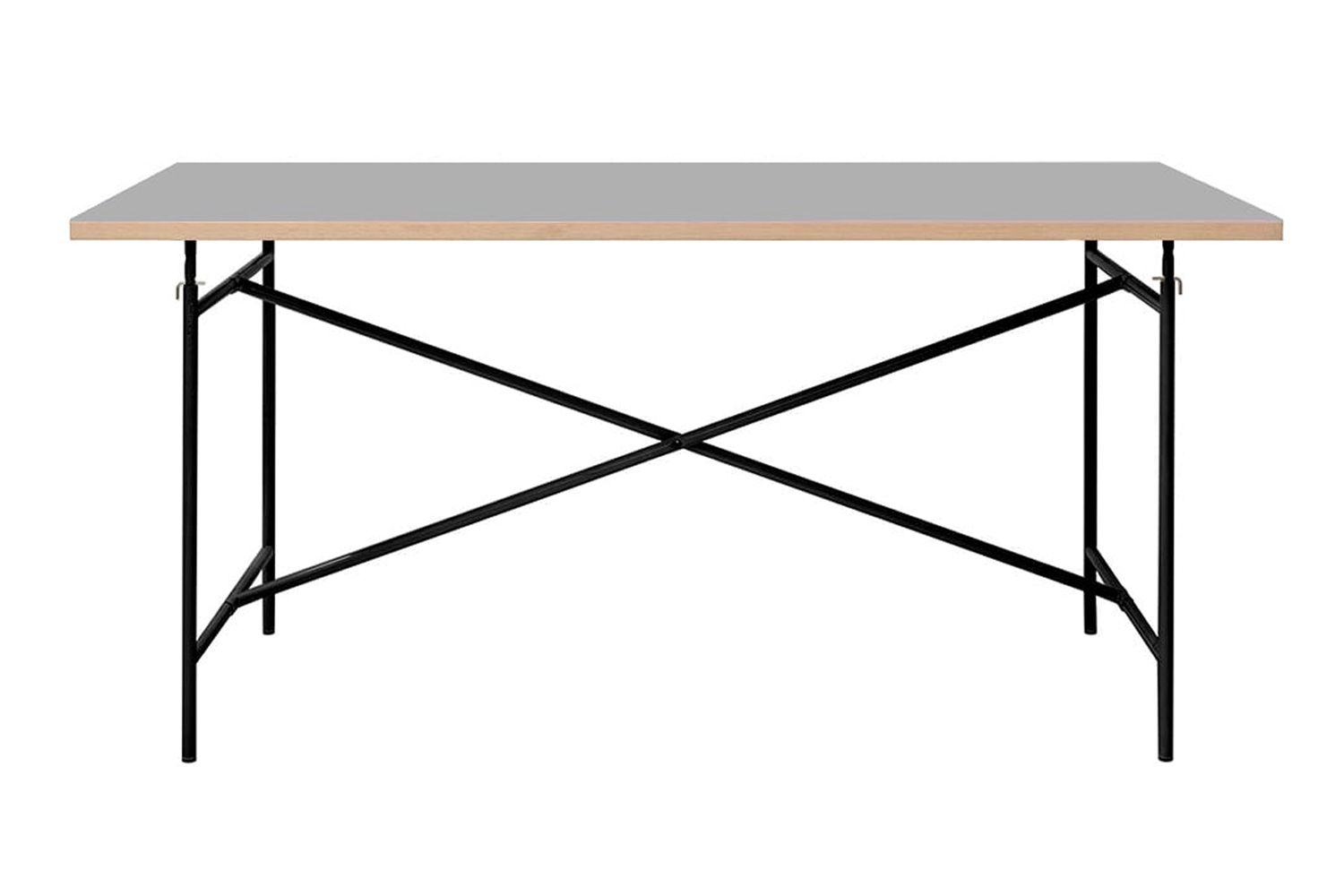 リチャード ランパート アイアーマン テーブル 2 リノリウム ぺブルグレー 天板：ぺブルグレー / フレーム：ブラック