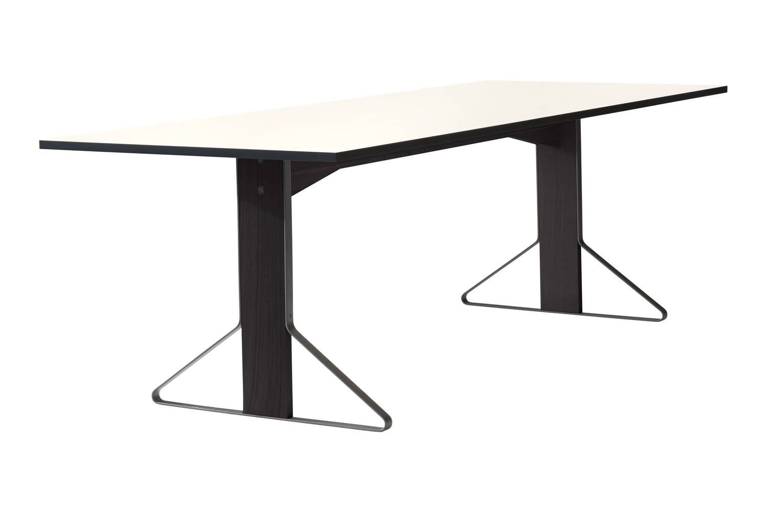 アルテック REB012 / REB001 / REB002 カアリ テーブル 長方形 REB002 天板：ホワイトグロッシー HPL / 脚部: ブラックラッカー