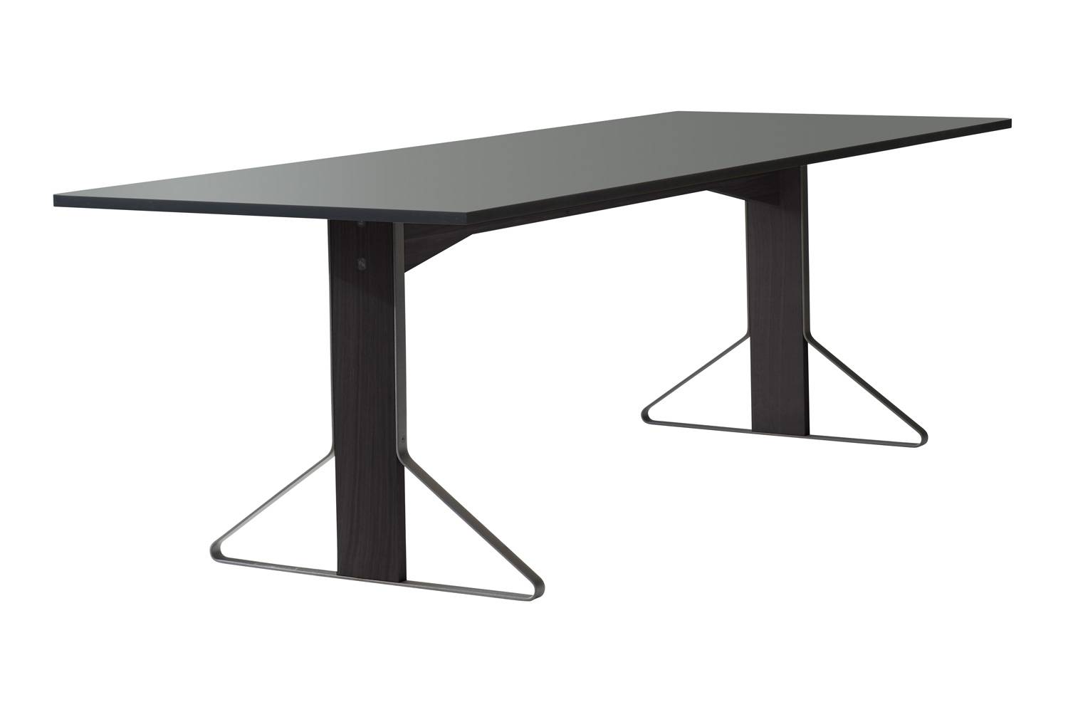 アルテック REB012 / REB001 / REB002 カアリ テーブル 長方形 REB002 天板：ブラックリノリウム / 脚部: ブラックラッカー