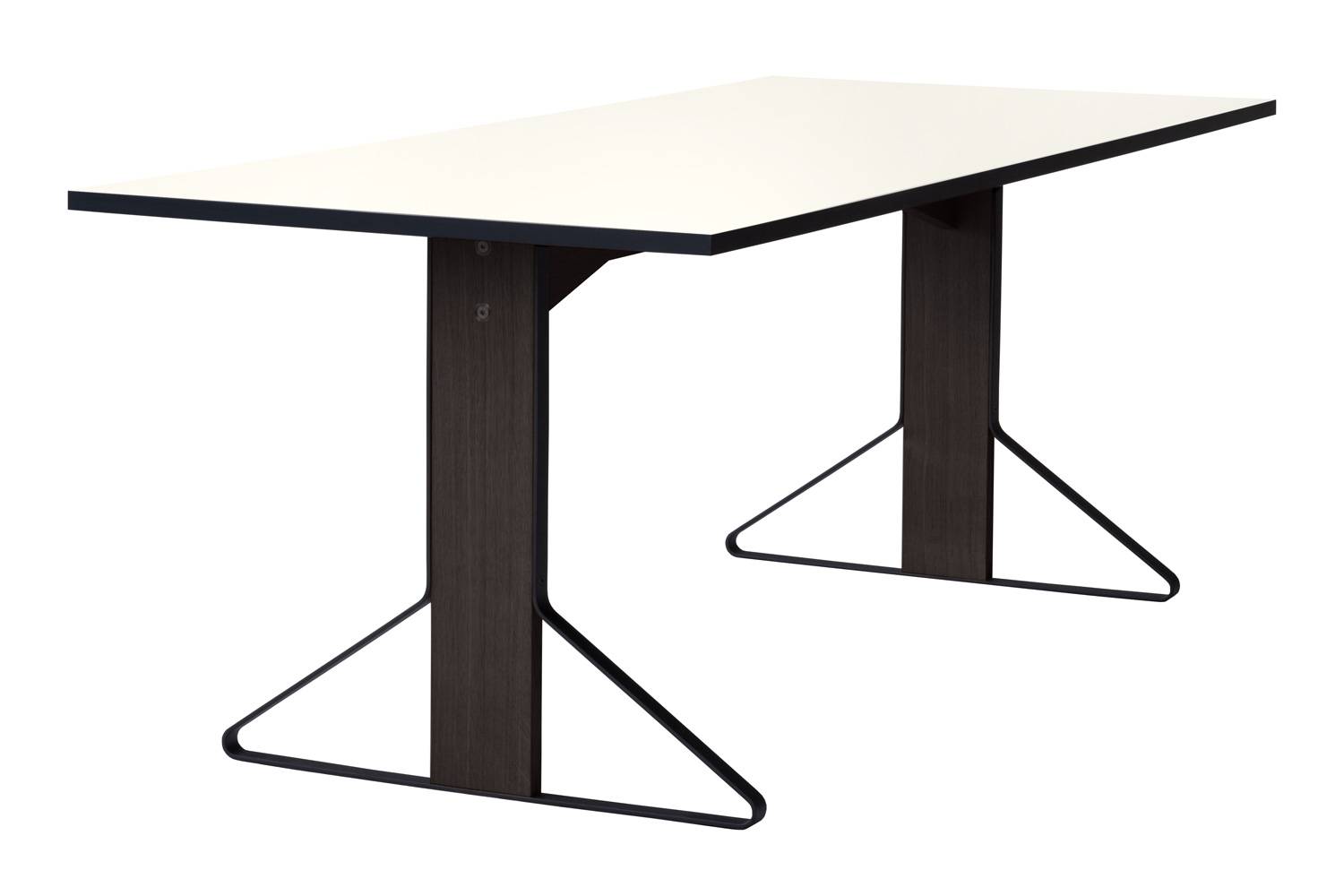 アルテック REB012 / REB001 / REB002 カアリ テーブル 長方形 REB001 天板：ホワイトグロッシー HPL / 脚部: ブラックラッカー