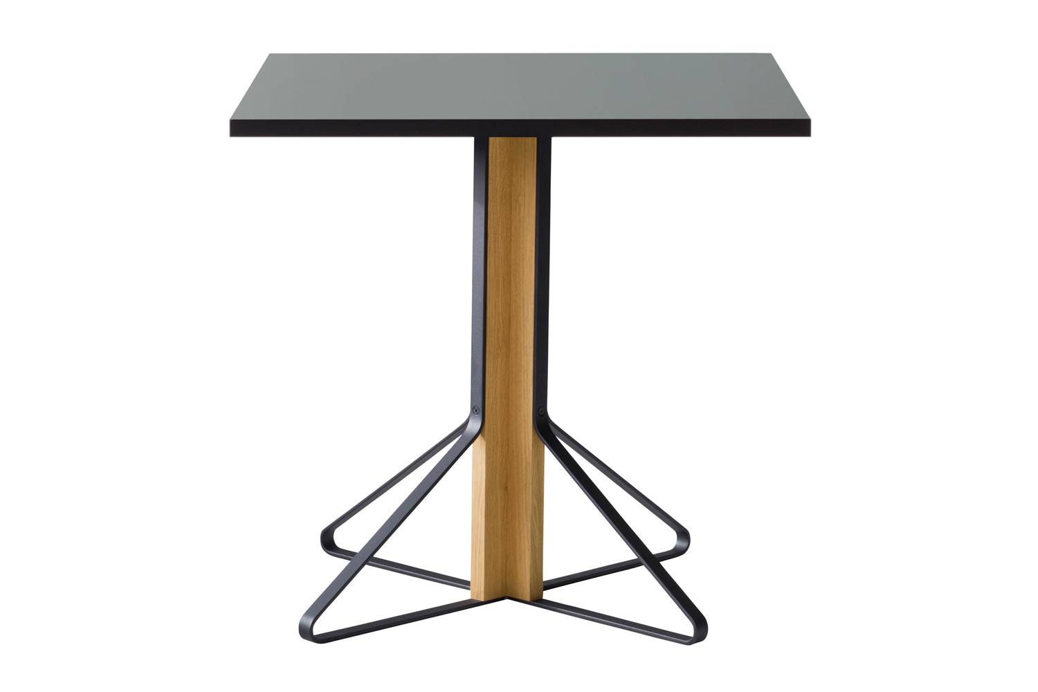 アルテック REB011 カアリ テーブル 正方形 天板：ブラックリノリウム / 脚部: ナチュラルラッカー