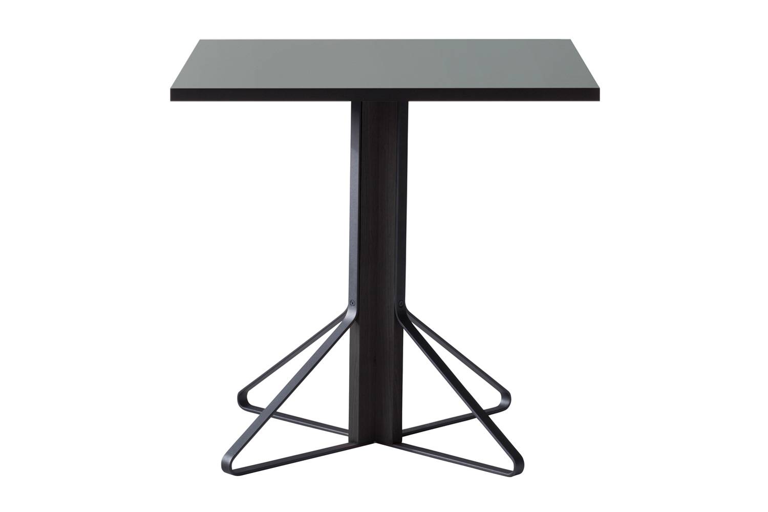 アルテック REB011 カアリ テーブル 正方形 天板：ブラックリノリウム / 脚部: ブラックラッカー