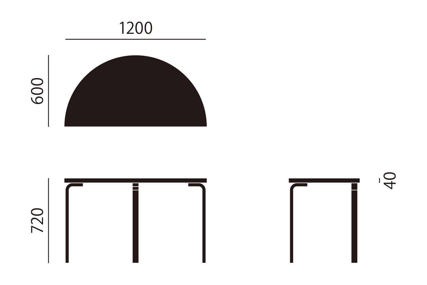 アルテック 95 テーブル サイズ詳細