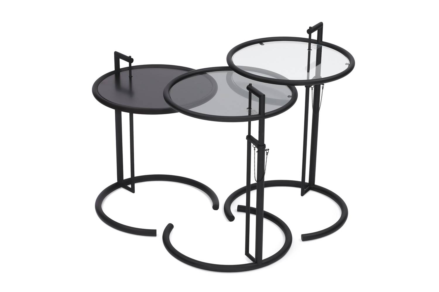 クラシコン アジャスタブルテーブル E1027 天板 スモークグレー（中央）