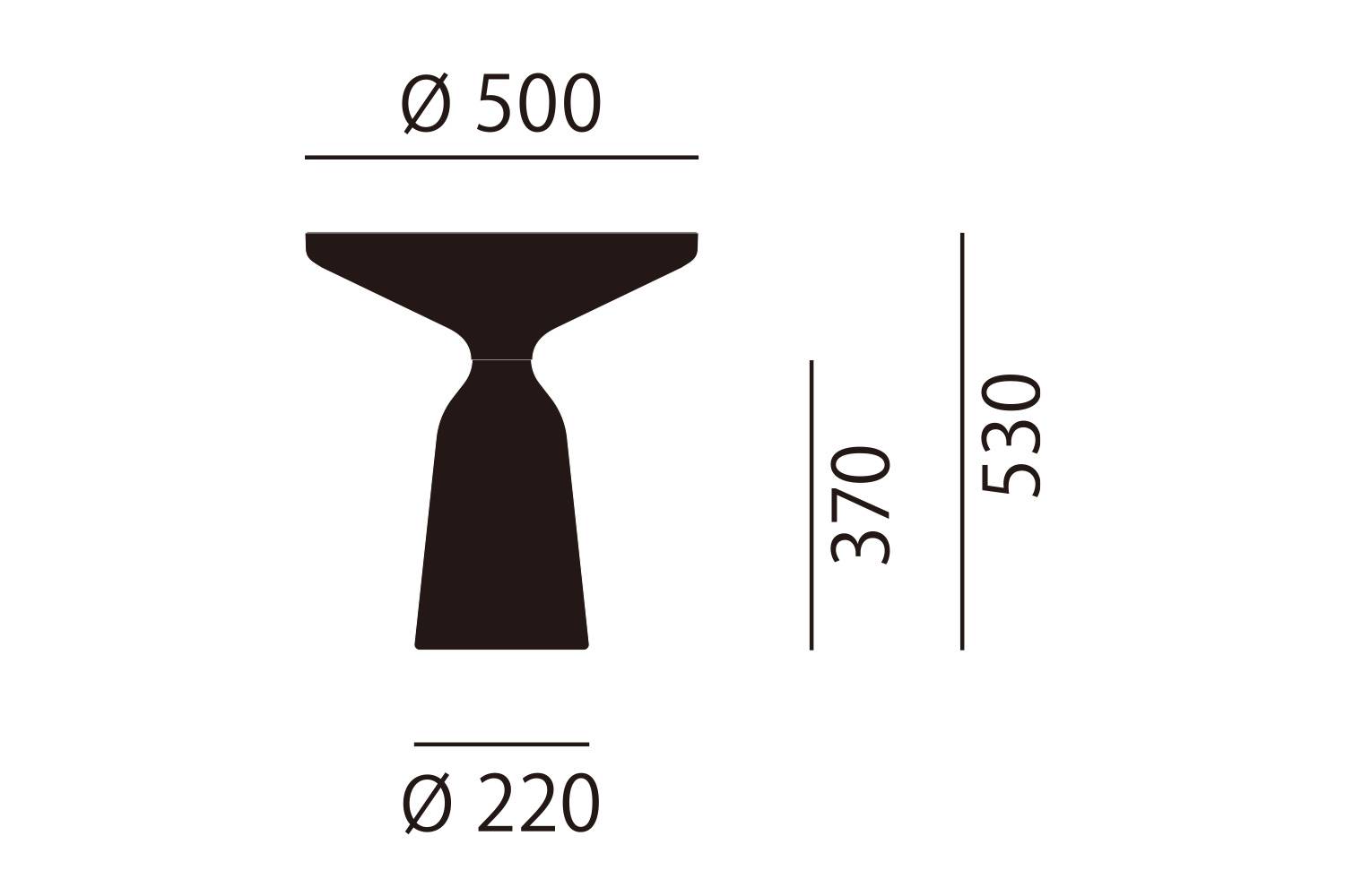 クラシコン ベル サイドテーブル サイズ詳細