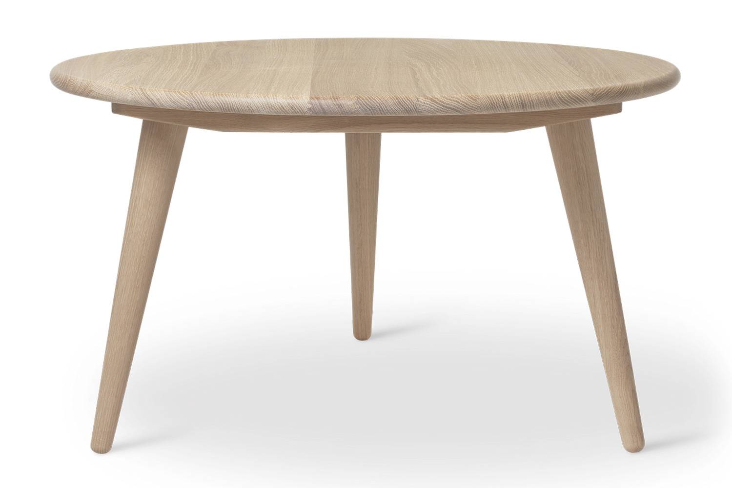カール・ハンセン＆サン CH008 コーヒーテーブル 直径：78 x 高さ：44cm / オーク材ホワイトオイル仕上