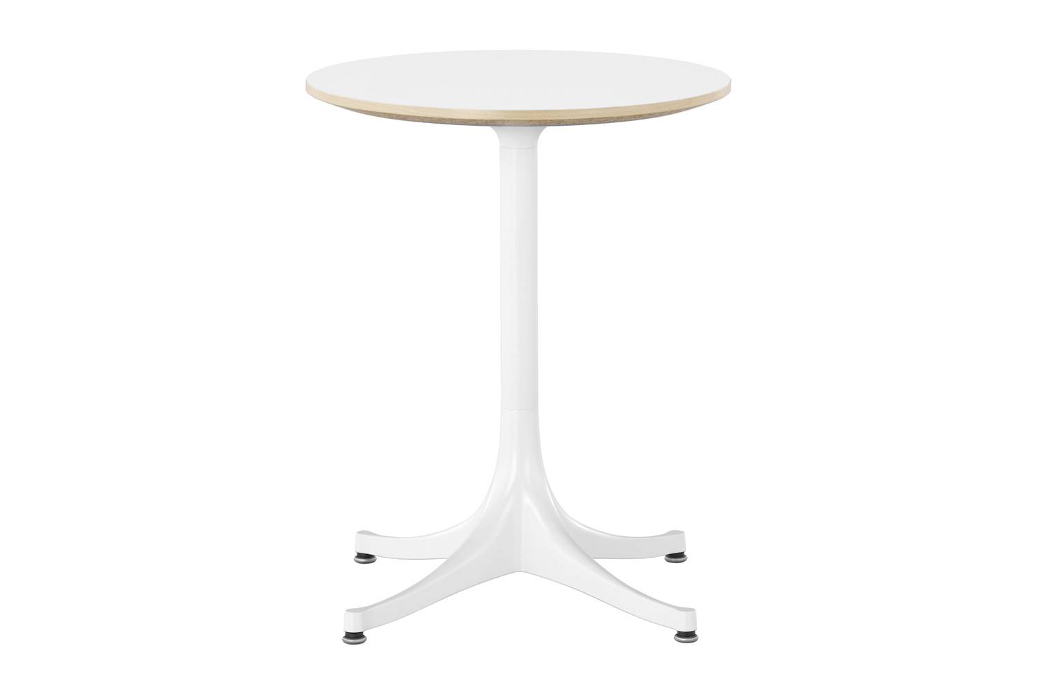 ハーマンミラー ネルソン ペデスタルサイドテーブル 直径43.2cm ホワイトラミネート