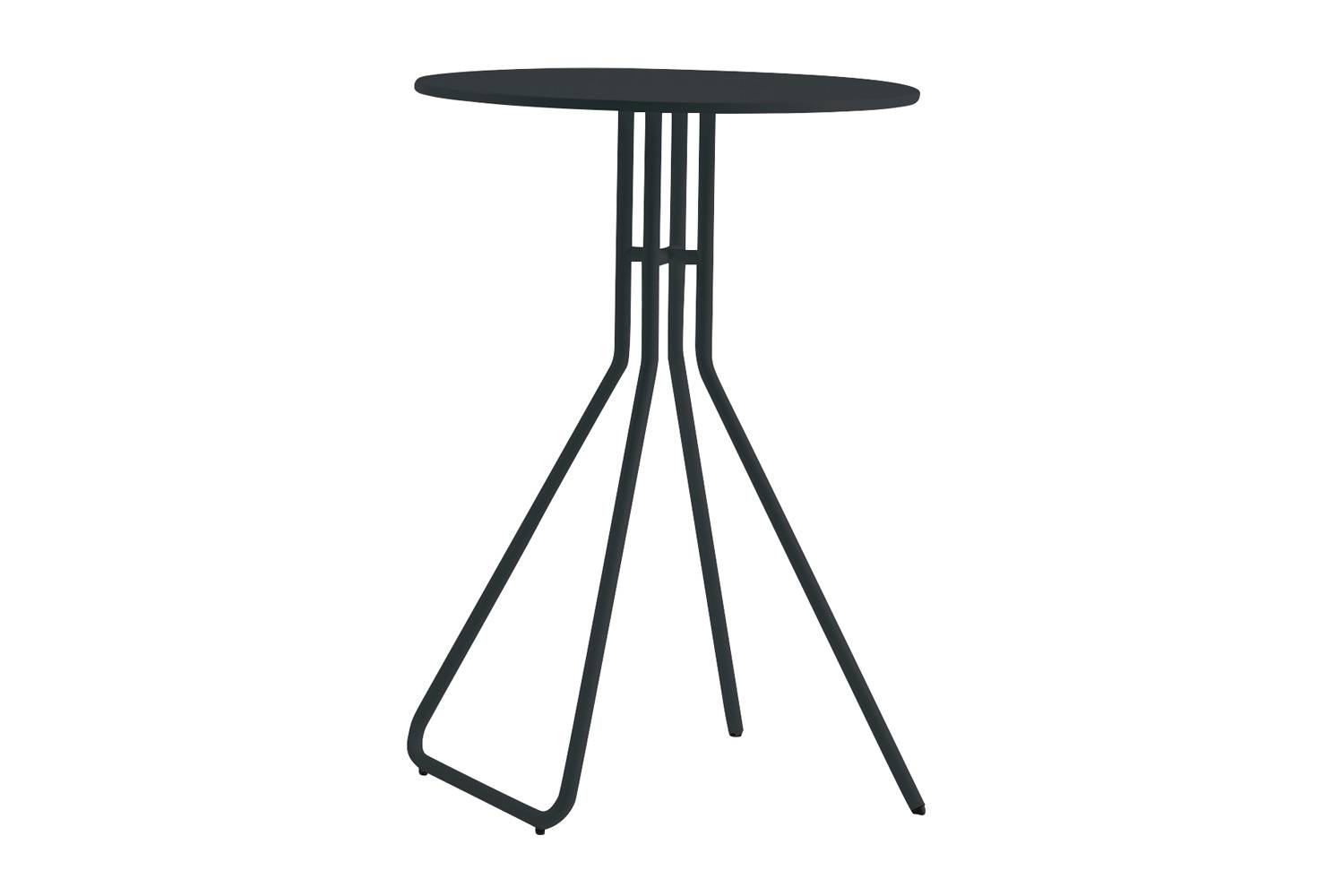 アイプラス 005: テーブル ハイテーブル 天板：ブラック / フレーム：ブラック