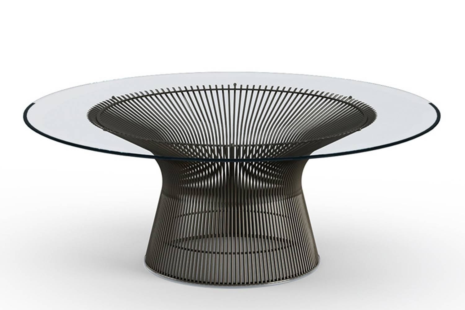 ノル スタジオ プラットナー コレクション コーヒーテーブル 直径：107cm メタリックブロンズ