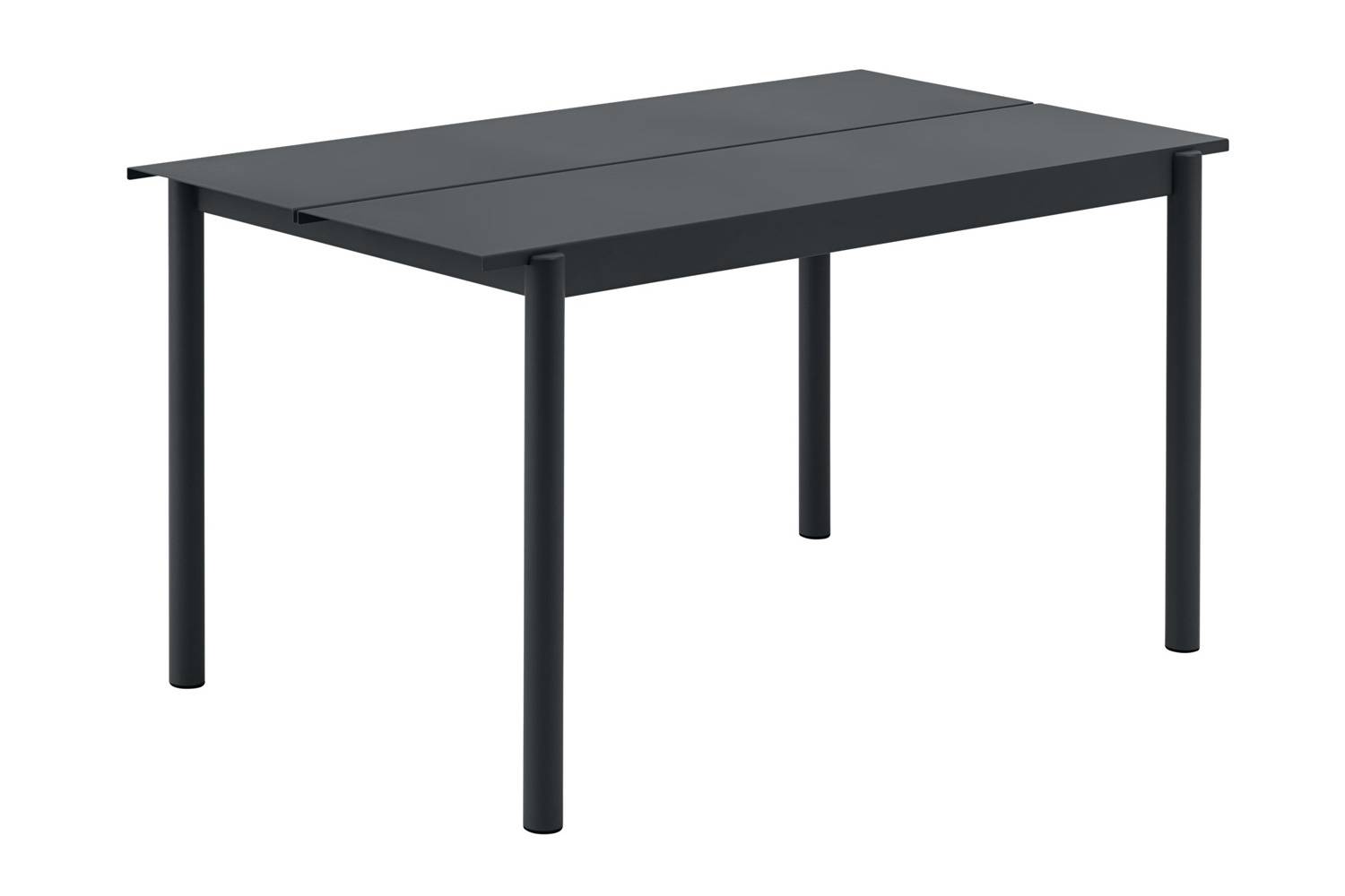 ムート リニアスチールテーブル 横幅：140cm ブラック