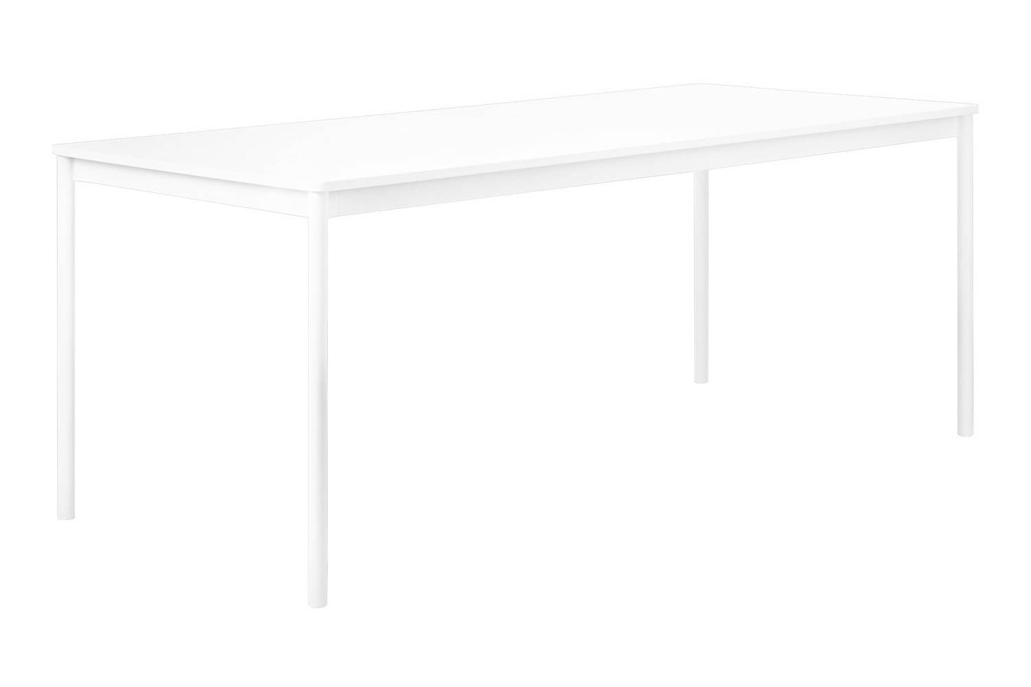 ムート ベーステーブル 横幅：250cm ホワイトラミネート / ABS / ホワイト