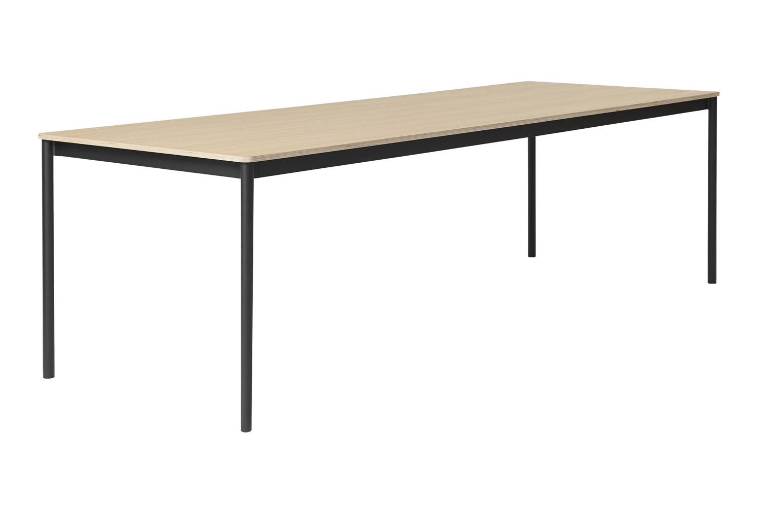 ムート ベーステーブル 横幅：250cm オークベニア / プライウッド / ブラック
