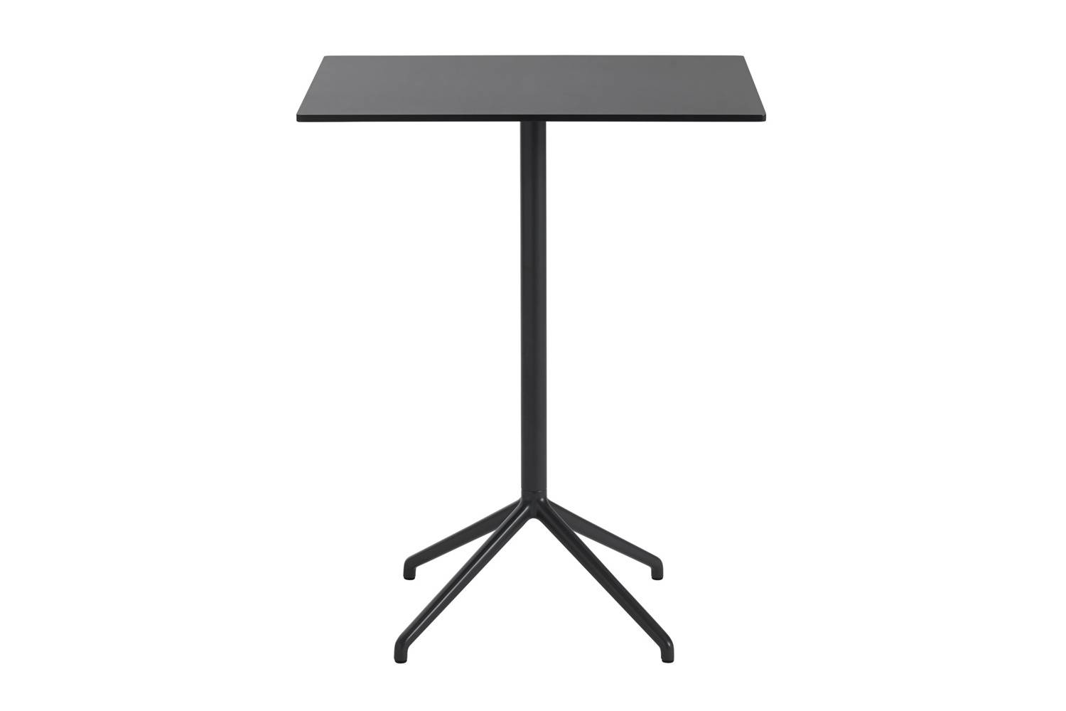 ムート スティルカフェテーブル 長方形 高さ：95cm ブラックナノラミネート/ブラック