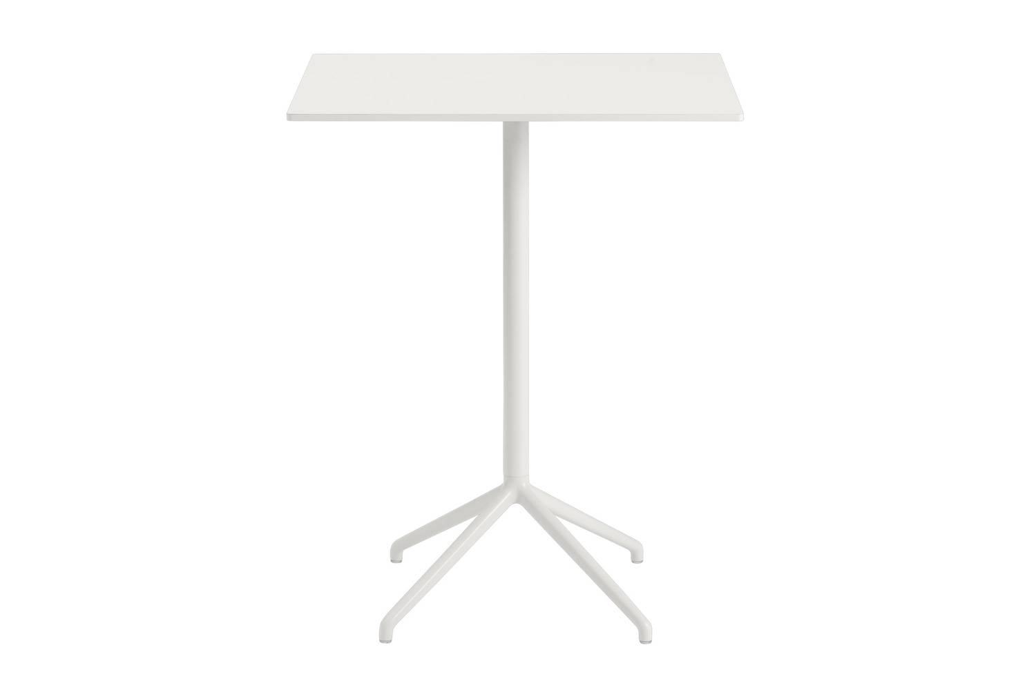 ムート スティルカフェテーブル 長方形 高さ：95cm ホワイトナノラミネート/ホワイト