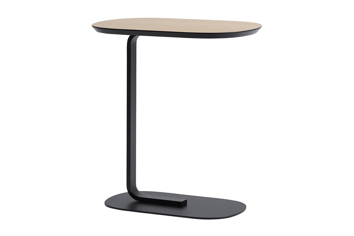 ムート リレートサイドテーブル / H60.5cm 天板：オーク / ベース：ブラック