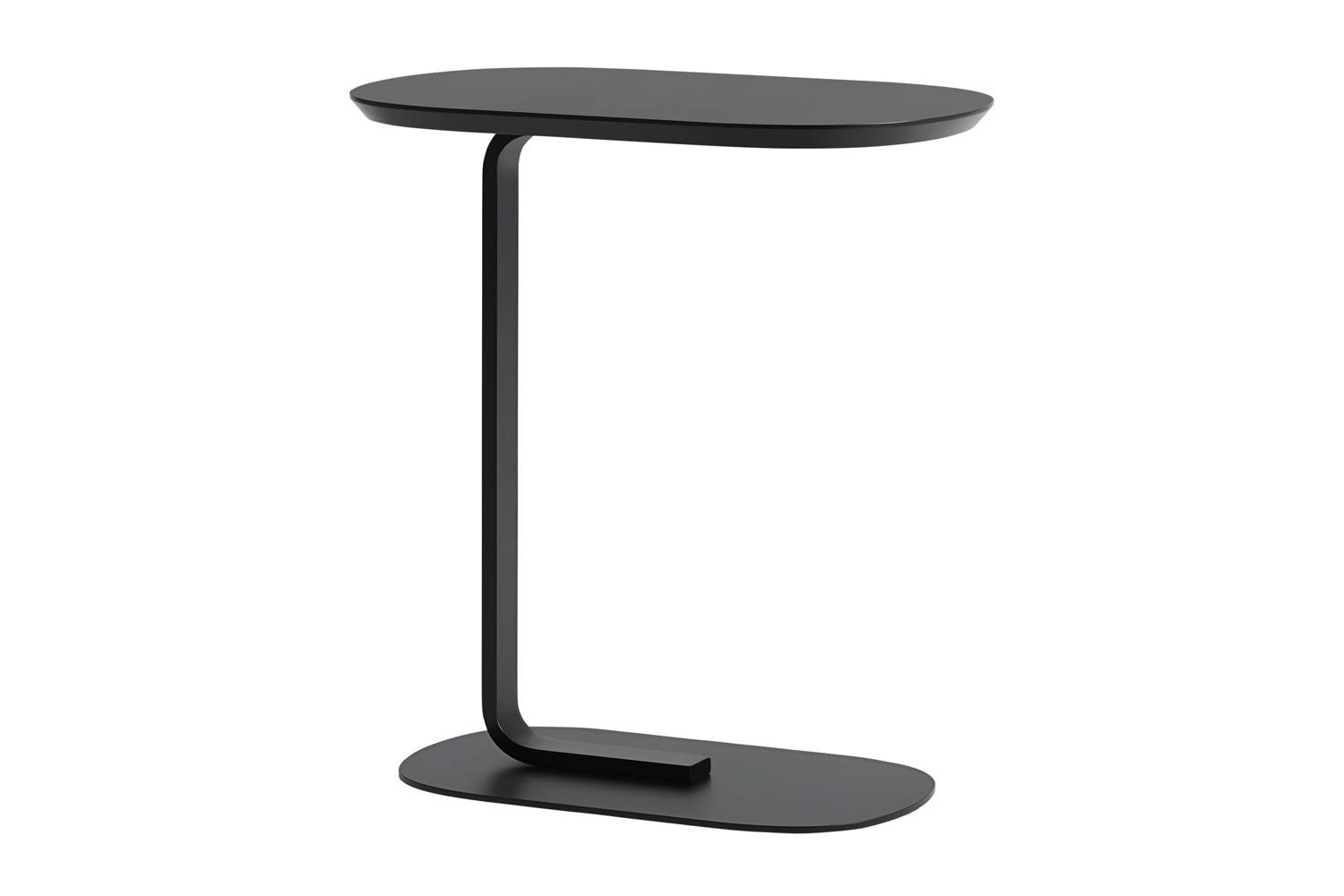 ムート リレートサイドテーブル / H60.5cm 天板：ブラック / ベース：ブラック