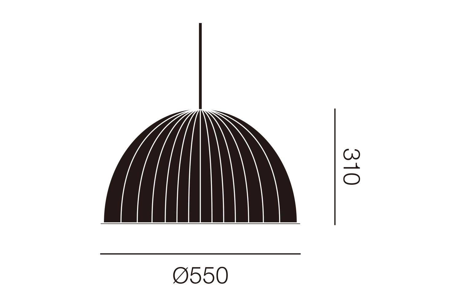 ムート アンダーザベルペンダントランプ 直径：55cm サイズ詳細